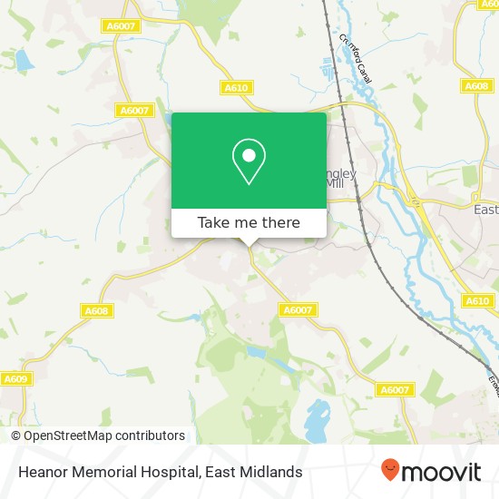 Heanor Memorial Hospital map