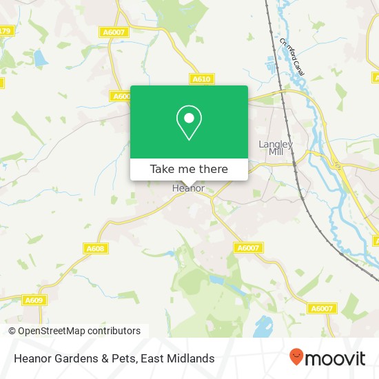 Heanor Gardens & Pets map