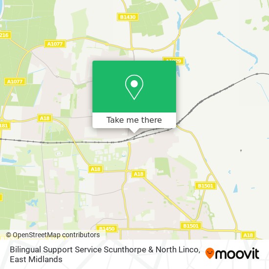 Bilingual Support Service Scunthorpe & North Linco map