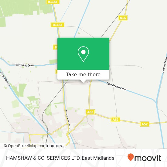 HAMSHAW & CO. SERVICES LTD map