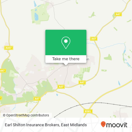 Earl Shilton Insurance Brokers map