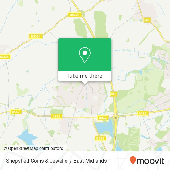 Shepshed Coins & Jewellery map