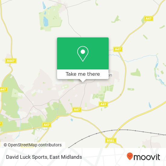 David Luck Sports map