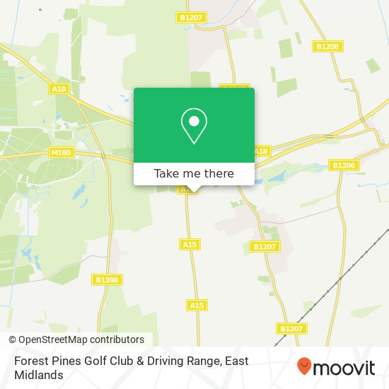 Forest Pines Golf Club & Driving Range map