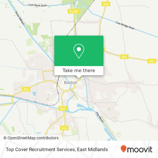 Top Cover Recruitment Services map