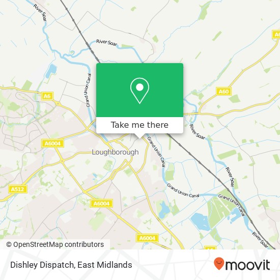 Dishley Dispatch map