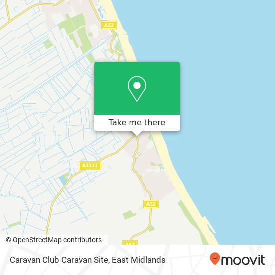 Caravan Club Caravan Site map