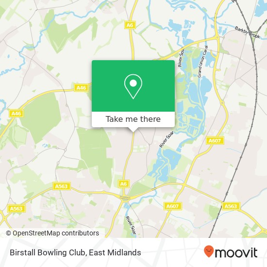 Birstall Bowling Club map
