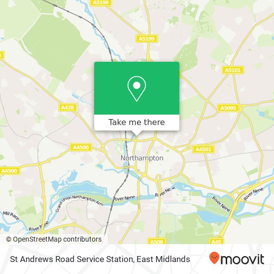 St Andrews Road Service Station map