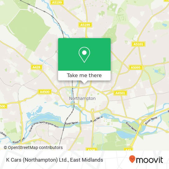 K Cars (Northampton) Ltd. map