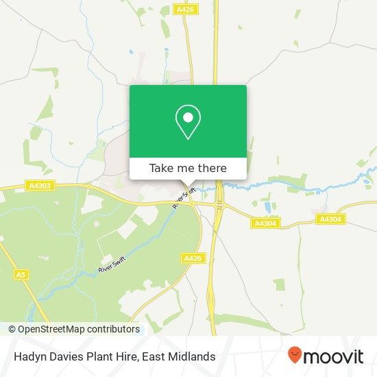 Hadyn Davies Plant Hire map