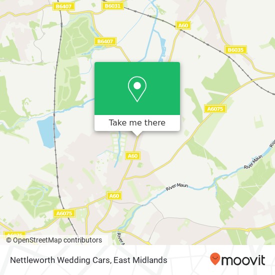 Nettleworth Wedding Cars map