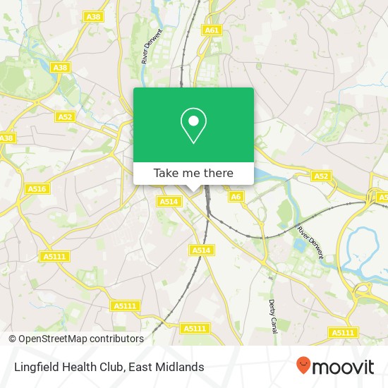 Lingfield Health Club map