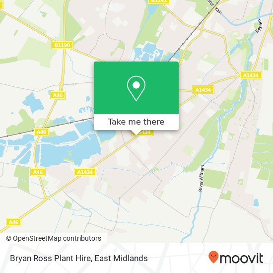 Bryan Ross Plant Hire map