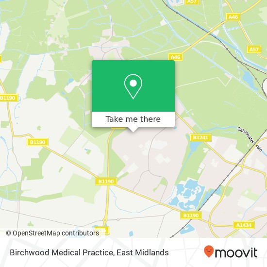 Birchwood Medical Practice map