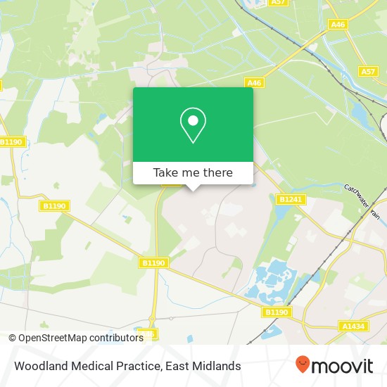 Woodland Medical Practice map