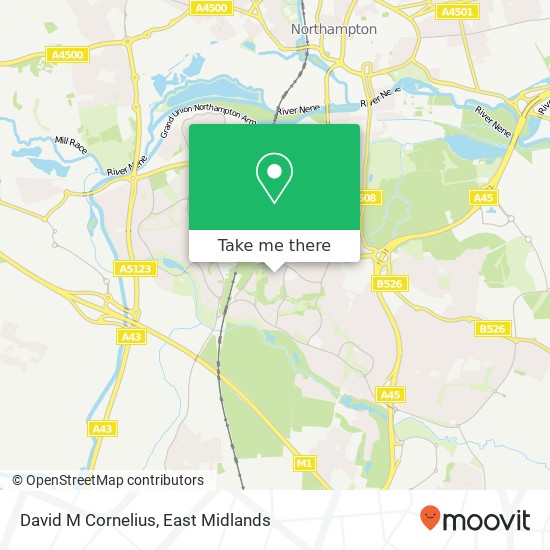 David M Cornelius map