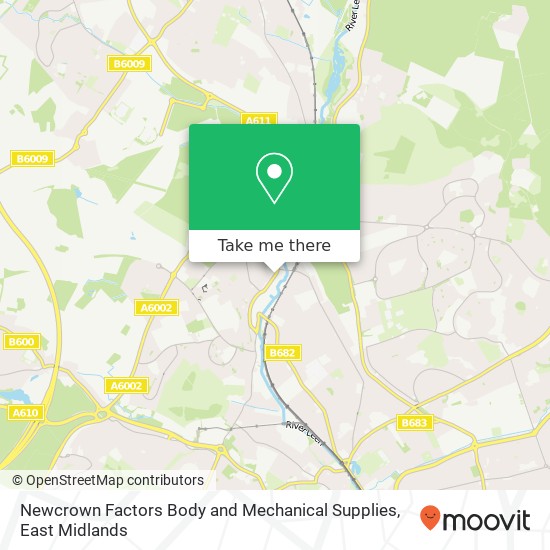 Newcrown Factors Body and Mechanical Supplies map