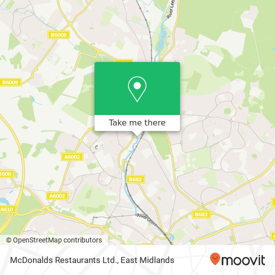 McDonalds Restaurants Ltd. map