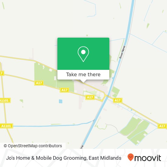 Jo's Home & Mobile Dog Grooming map