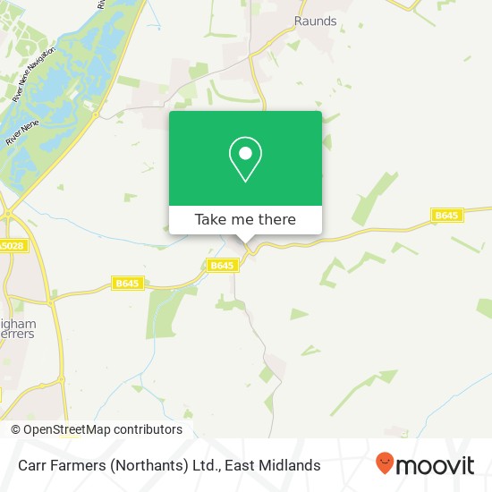 Carr Farmers (Northants) Ltd. map