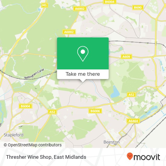 Thresher Wine Shop map