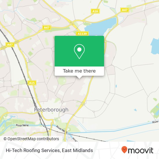 Hi-Tech Roofing Services map