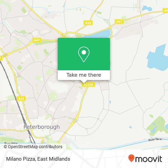 Milano Pizza map