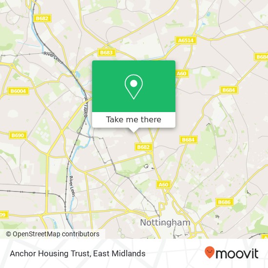 Anchor Housing Trust map