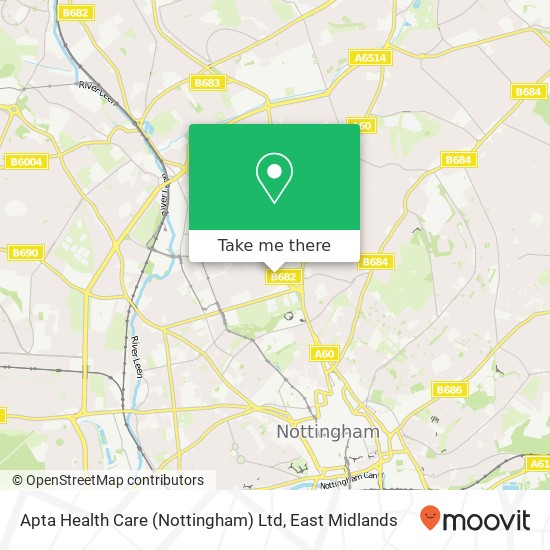 Apta Health Care (Nottingham) Ltd map