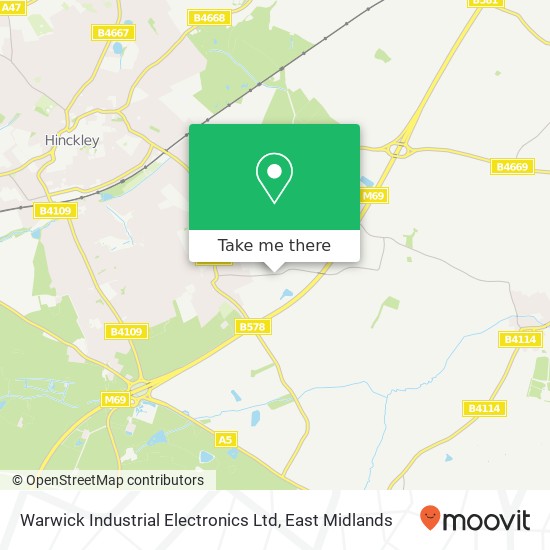 Warwick Industrial Electronics Ltd map
