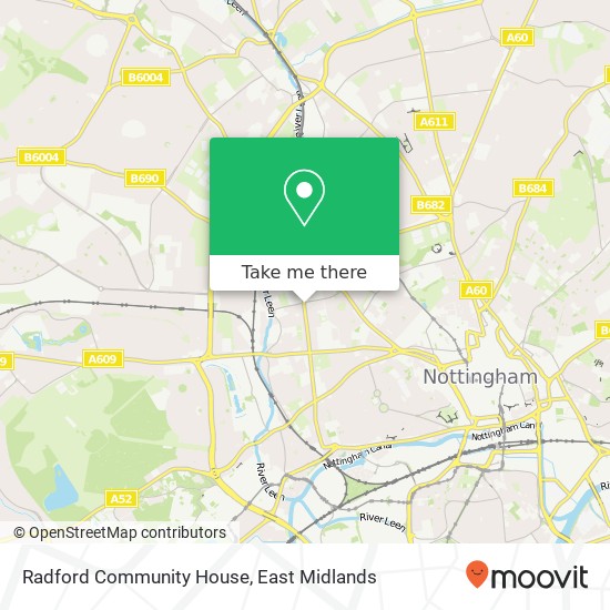 Radford Community House map