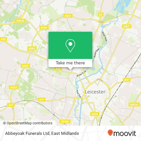 Abbeyoak Funerals Ltd map