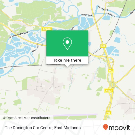 The Donington Car Centre map