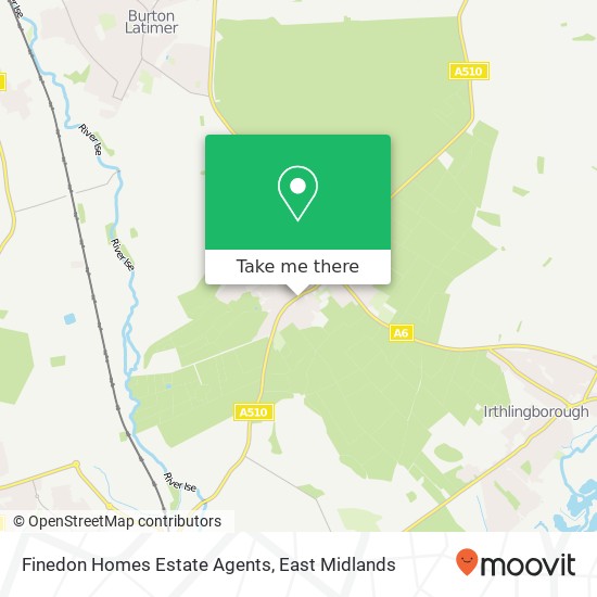 Finedon Homes Estate Agents map