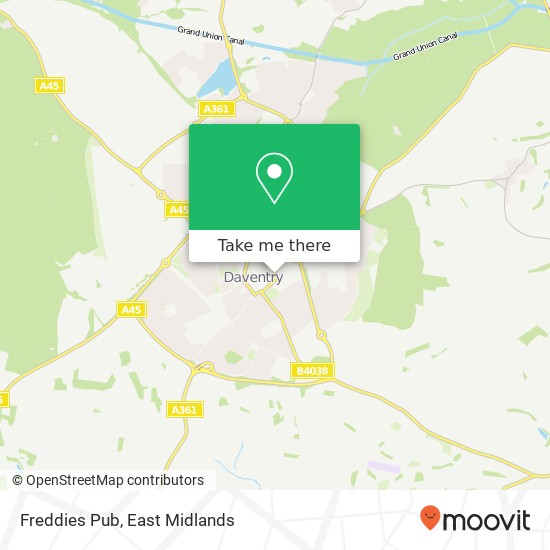 Freddies Pub map