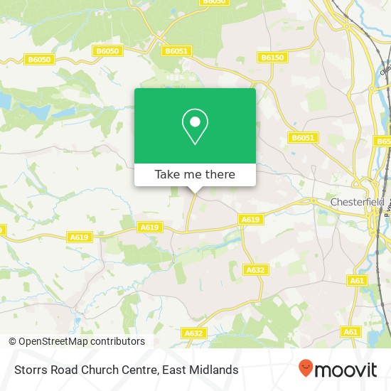 Storrs Road Church Centre map