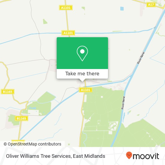 Oliver Williams Tree Services map