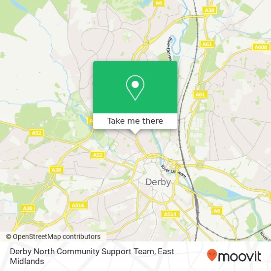 Derby North Community Support Team map
