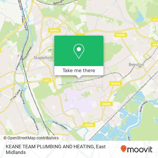 KEANE TEAM PLUMBING AND HEATING map