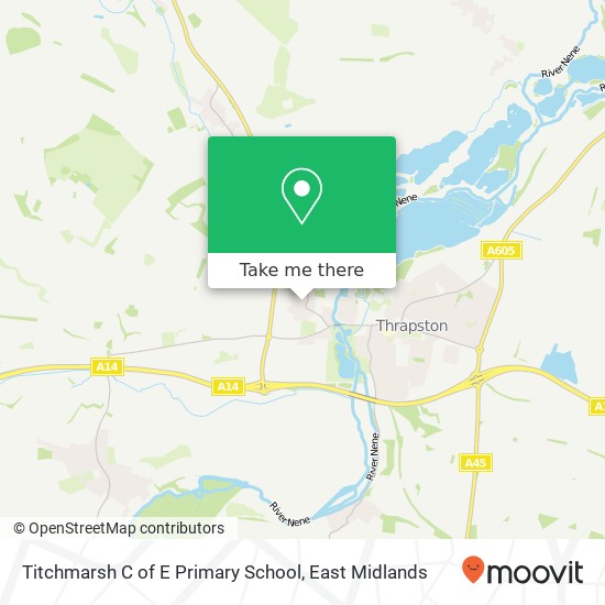 Titchmarsh C of E Primary School map