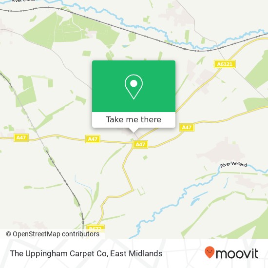 The Uppingham Carpet Co map