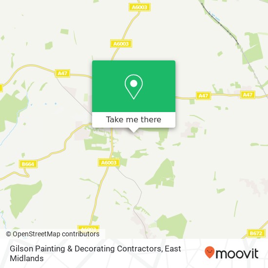 Gilson Painting & Decorating Contractors map