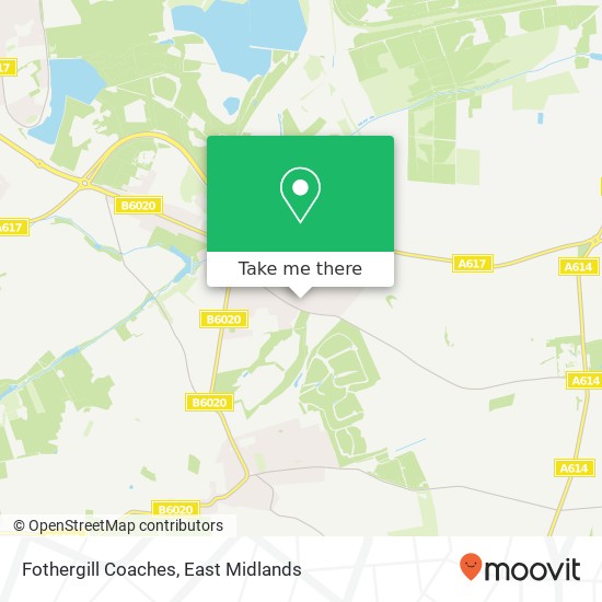 Fothergill Coaches map