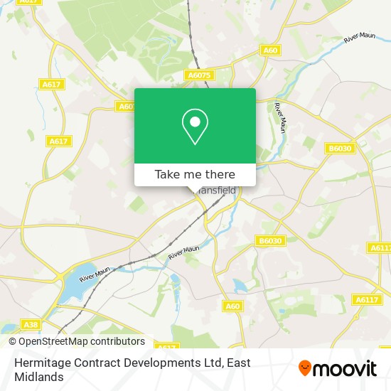 Hermitage Contract Developments Ltd map