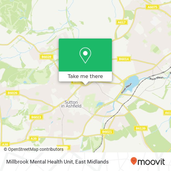 Millbrook Mental Health Unit map