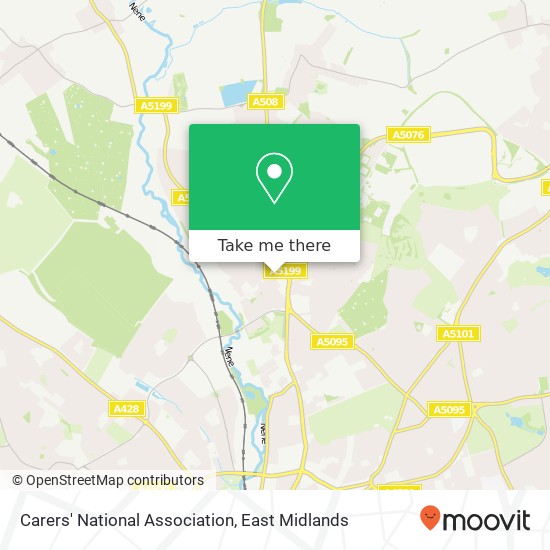 Carers' National Association map