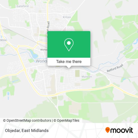 Objedar map