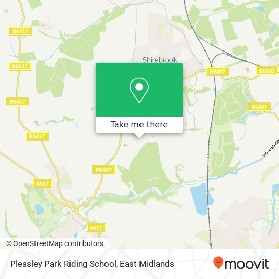 Pleasley Park Riding School map