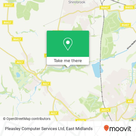 Pleasley Computer Services Ltd map